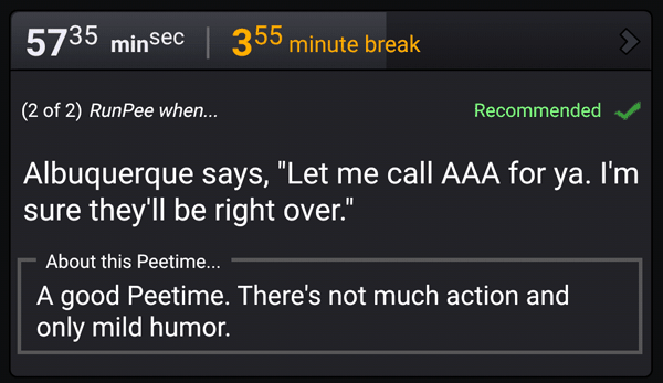 Peetime Recommended